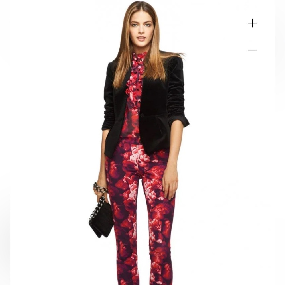 NWT Banana Republic L'Wren Scott Collection Women’s Blouse Size 0 Floral Ruffle